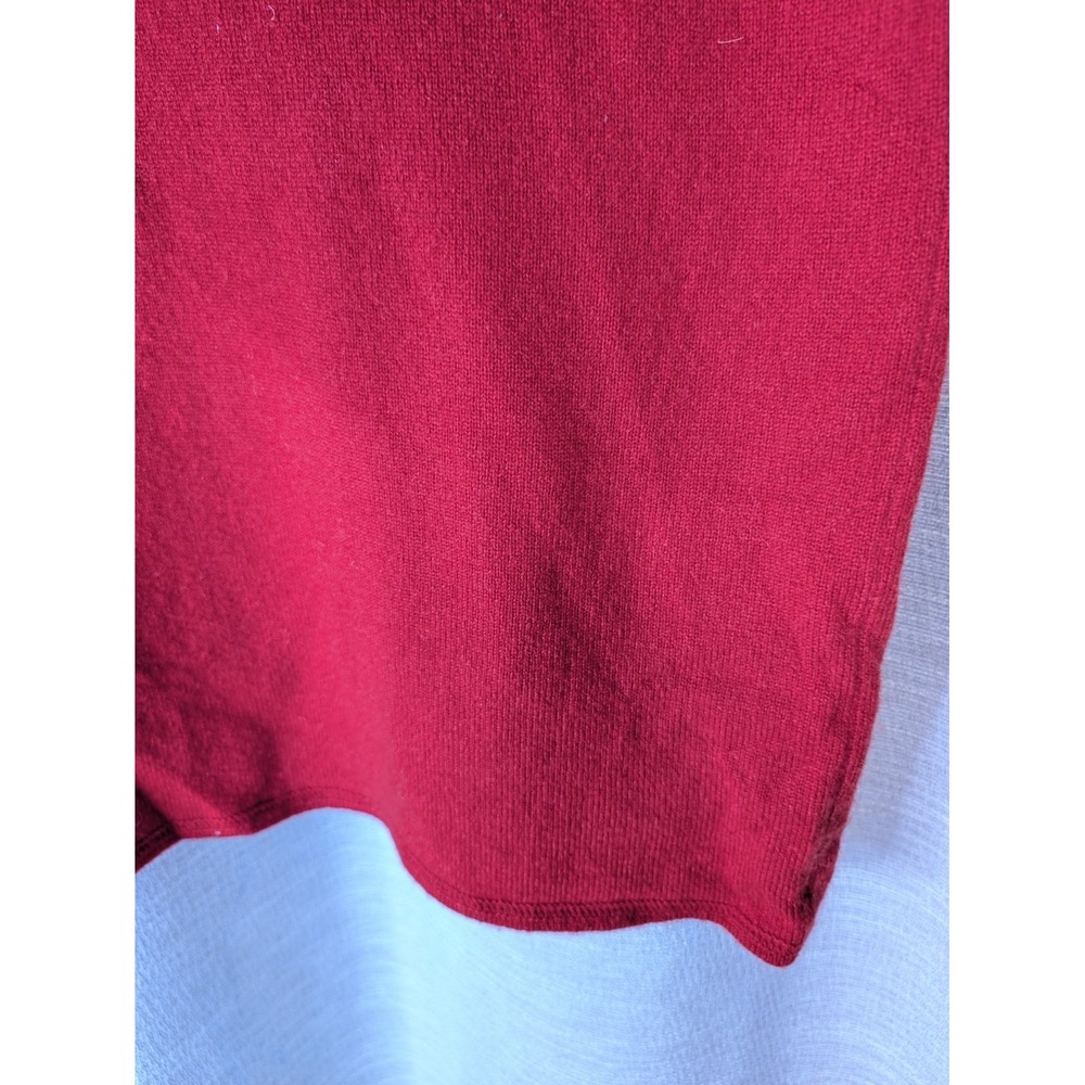 Christopher Fischer Size L Red 100% Cashmere Maxi Skirt - Picture 3 of 6